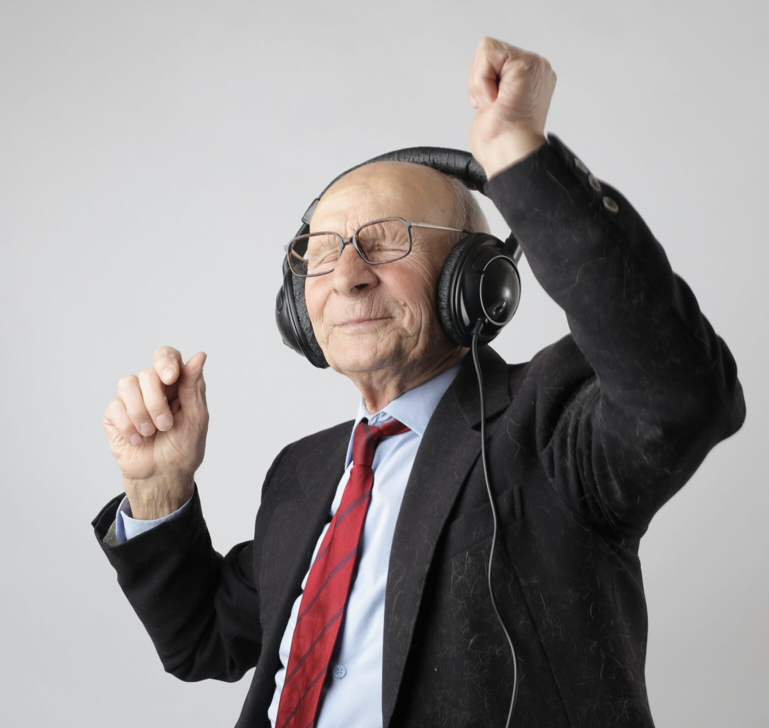 dancing old man
